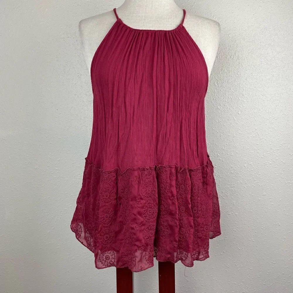 American Eagle Red Sleeveless Top Size XS EUC